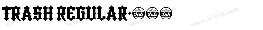 Trash Regular字体转换
